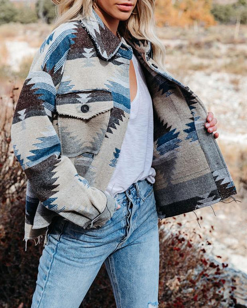 Blue Southwestern Coat