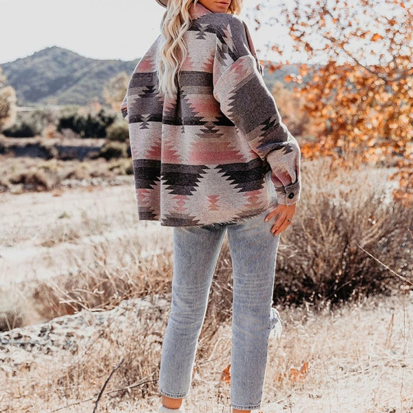 Pink Southwestern Coat