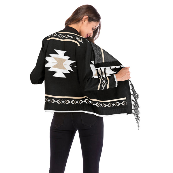 Black Southwestern Sweater