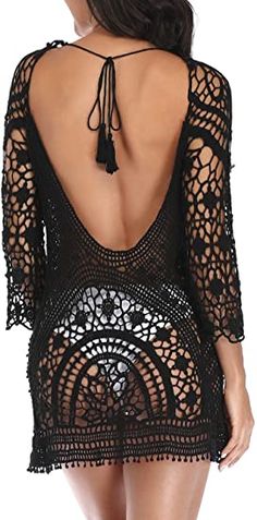 Black Low Back Dress