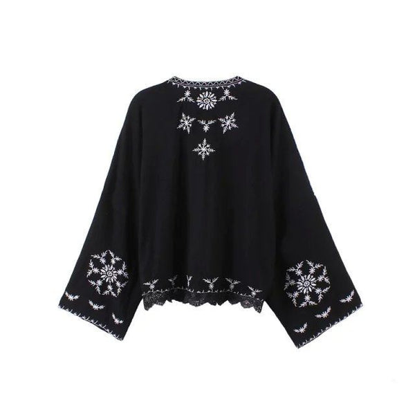 Kimono Snowflake Embroidery