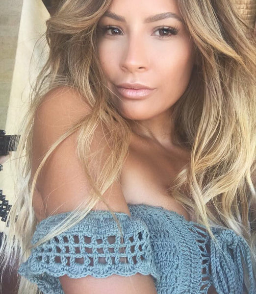 Off Shoulder Blue Top