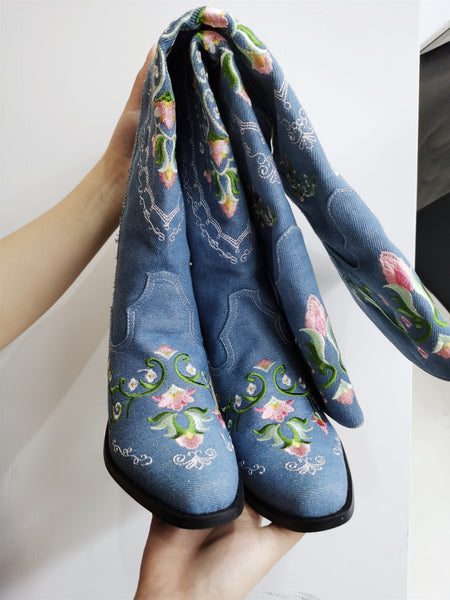 Blue Jean Boots