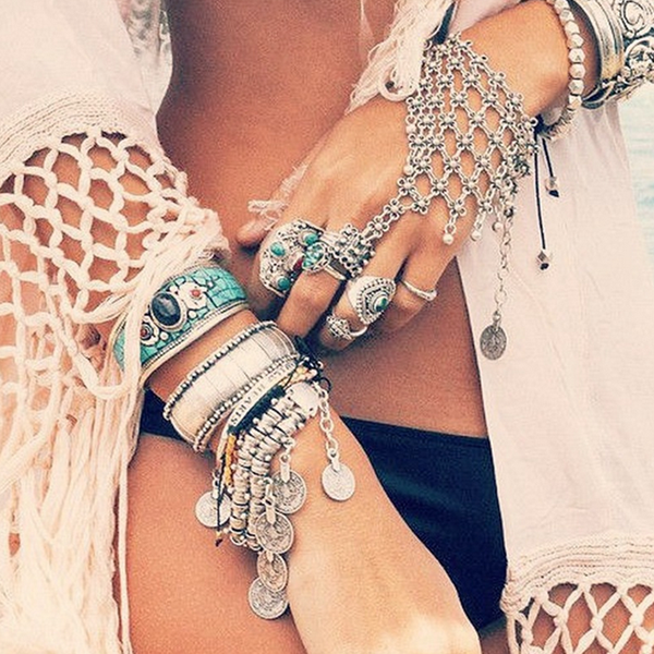 Silver Chain Mail Bracelet
