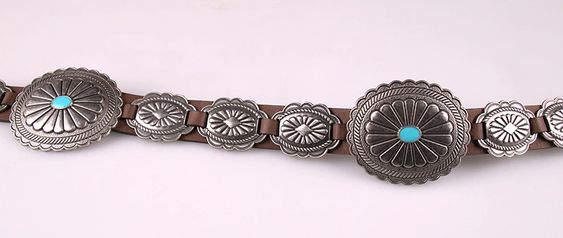 Vegan Leather Concho Belt