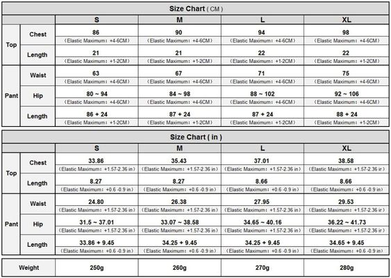 Maxi Skirt Size Chart