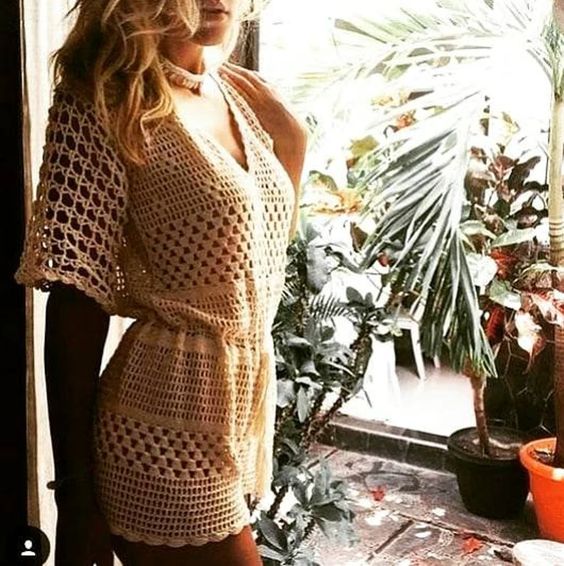 Crochet Romper White Low Back With Tassel Ties V Neck Half Short Sleeves Drawstring Waist Boho Backless One Piece Shorts Jumper Bikini Cover Up Available In Sizes Small Medium Or Large