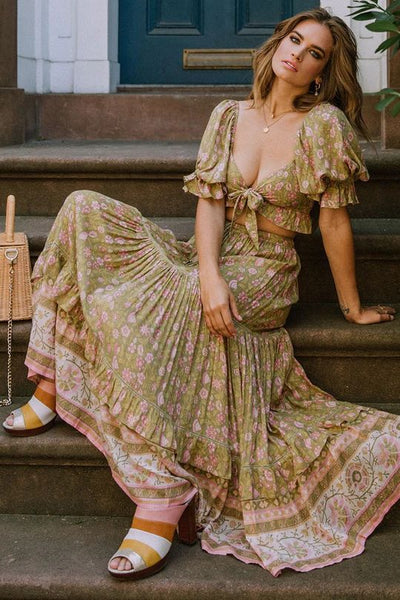 Dahlia Top & Maxi Skirt