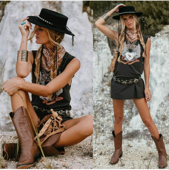 Black Dancing Outlaw Top