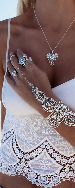 Silver Elephant Ring