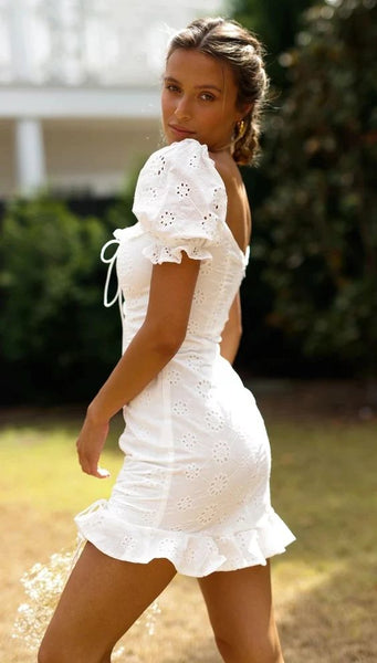 Mini Dress With Ruffles
