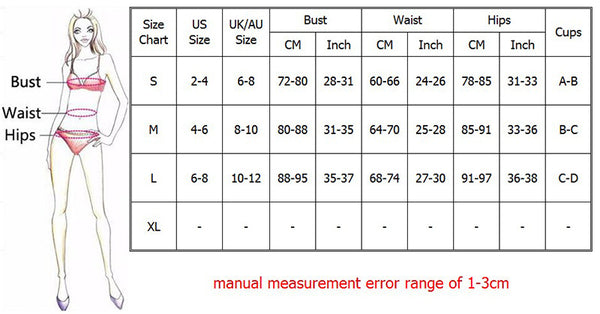 Crochet Dress Size Chart