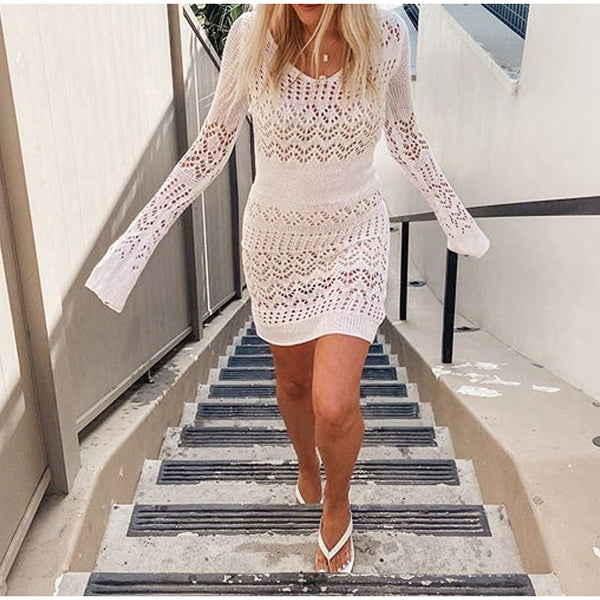 Long Sleeve Beach Dress