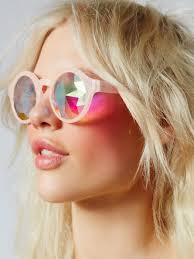 Pink Kaleidoscope Sunglasses