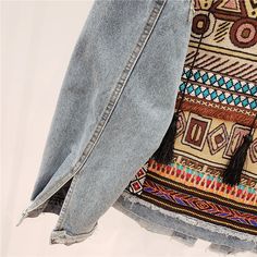 Jean Jacket With Tassels
