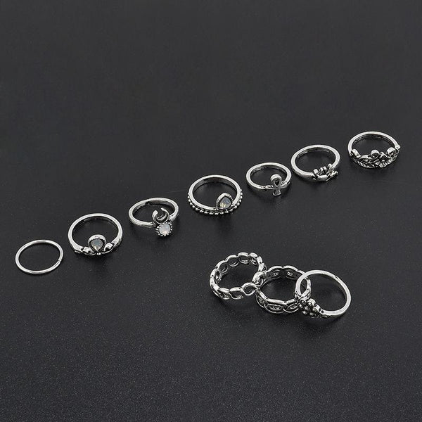 Silver Rings Set