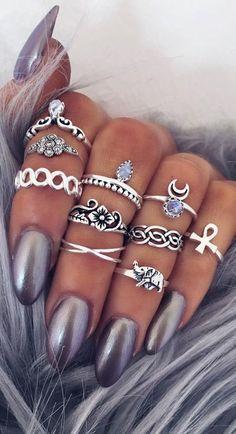 Gypsy Stacking Rings Set