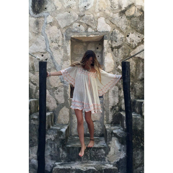 Angel Sleeve Dress
