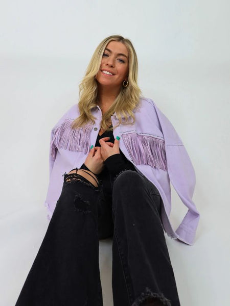 Lavender Fringed Jacket
