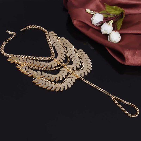 Gold Barefoot Sandal