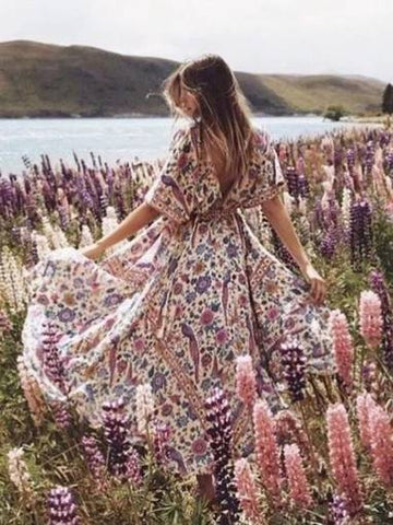 Lovebird Maxi Dress Chamomile