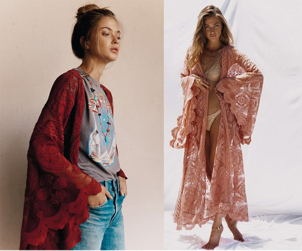 Pink Mandala Mantra Kimono