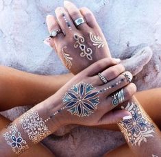 Gold Temporary Tattoos