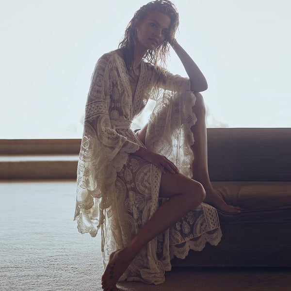 White Lace Kimono
