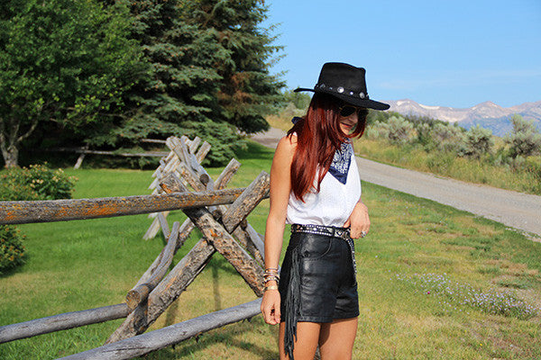 Black Boho Hat