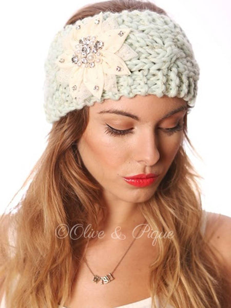 Knitted Headband Mint
