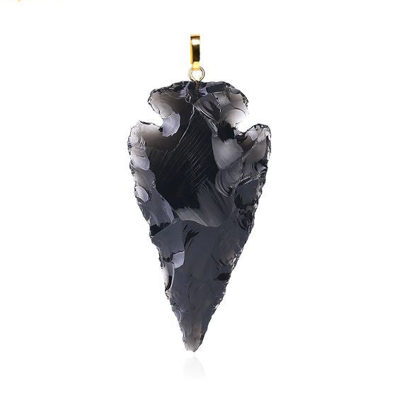 Black Arrowhead Necklace