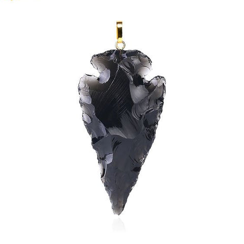 Black Arrowhead Necklace