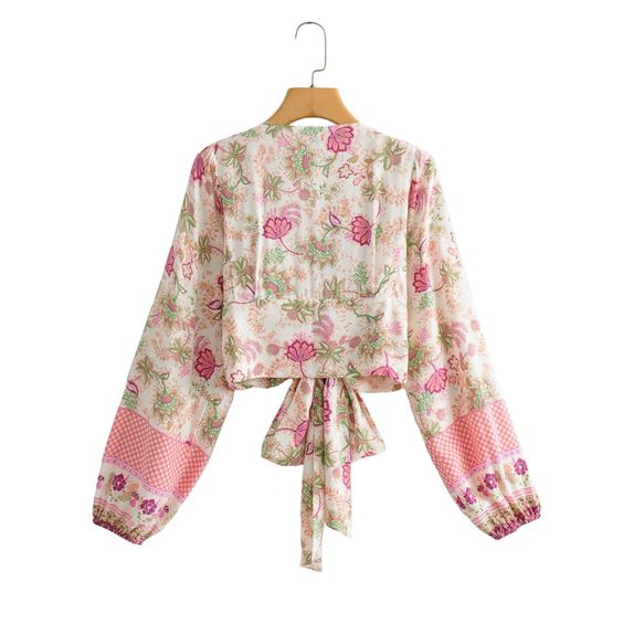 Floral Peasant Top