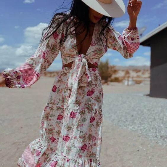 Floral Boho Skirt Set