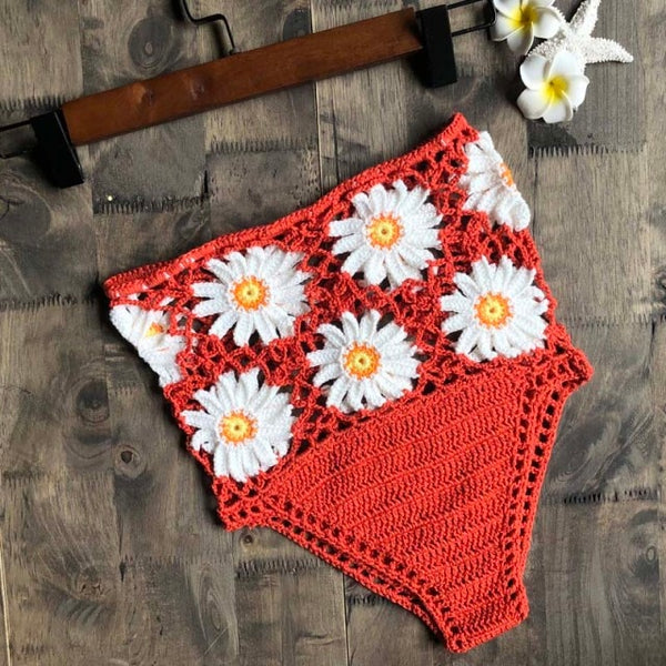 Burnt Orange Crochet Bottoms