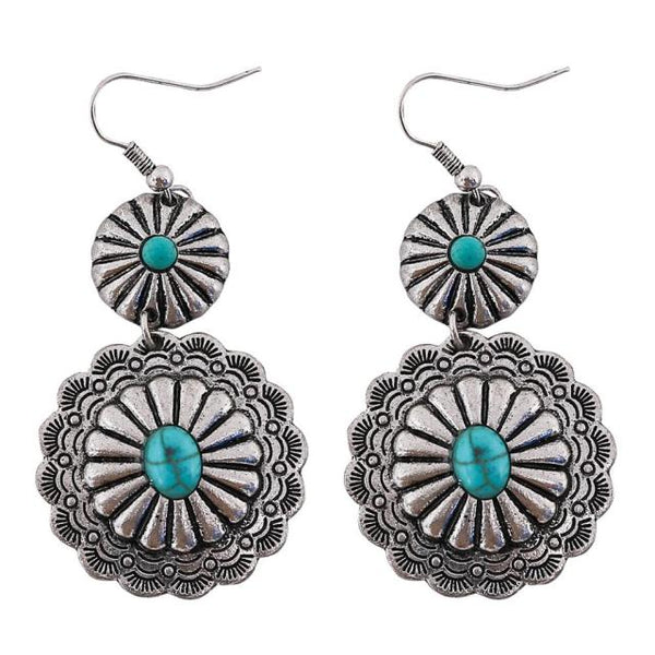 Turquoise Silver Earrings