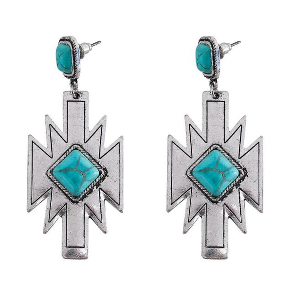 Aztec Dangle Earrings