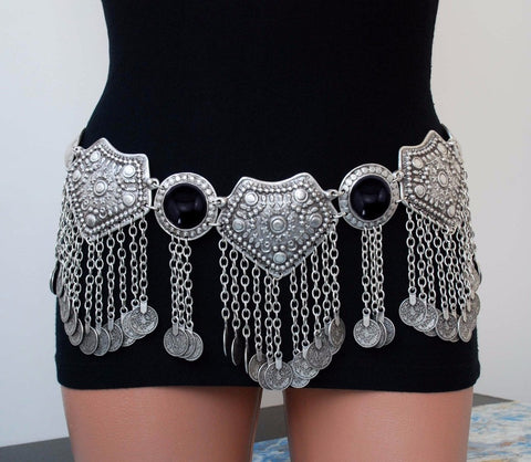 Silver Coins Belt