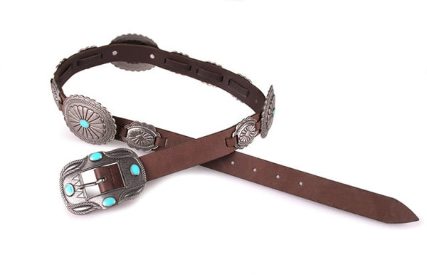 Brown Conchos Belt