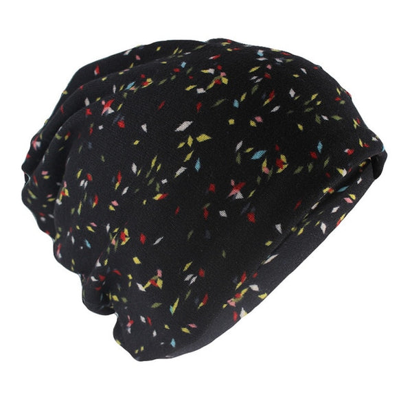 Black Confetti Beanie