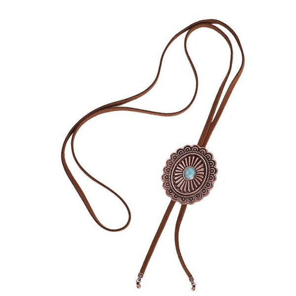 Copper Concho Bolo Tie