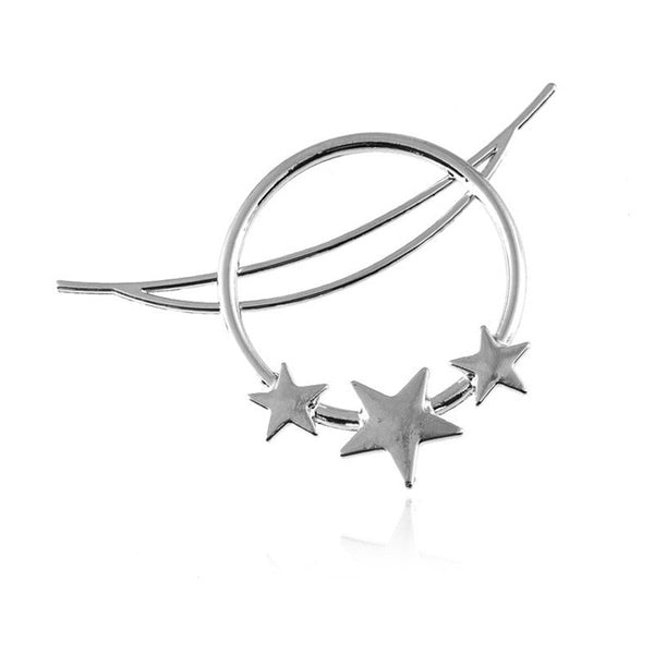 Silver Stars Barrette
