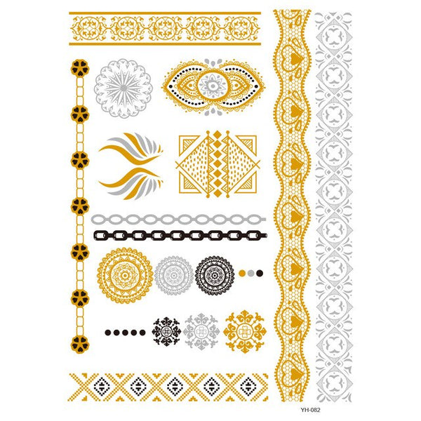 Metallic Bracelets Tattoos