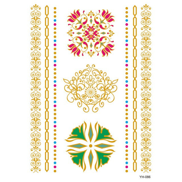 Gold Temporary Tattoos