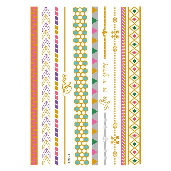 Colors Temporary Tattoos