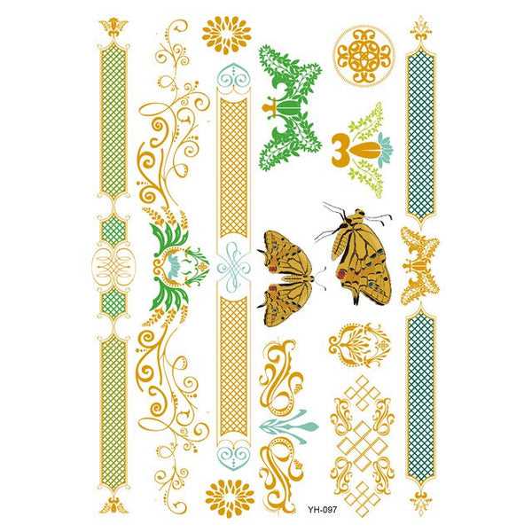 Gold & Green Tattoos