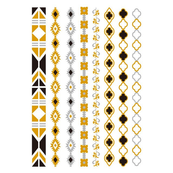 Gold Aztec Bracelet Tattoos