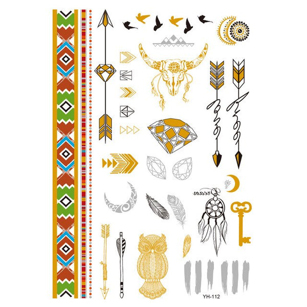 Western Metallic Tattoos