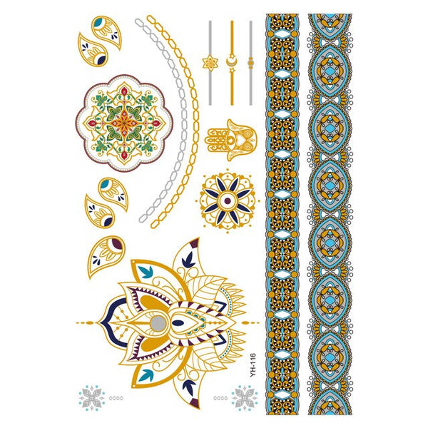 India Metallic Tattoos