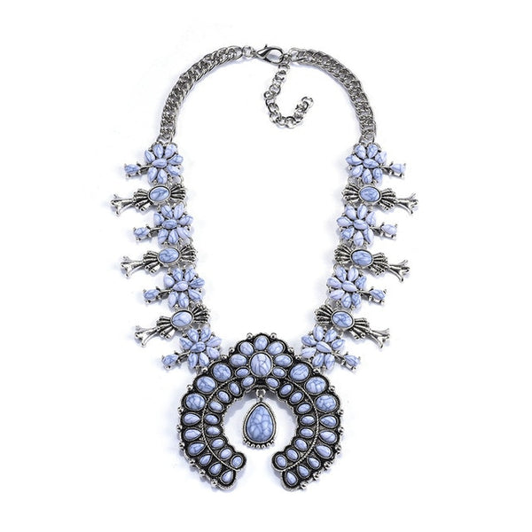 Gray Stones Necklace